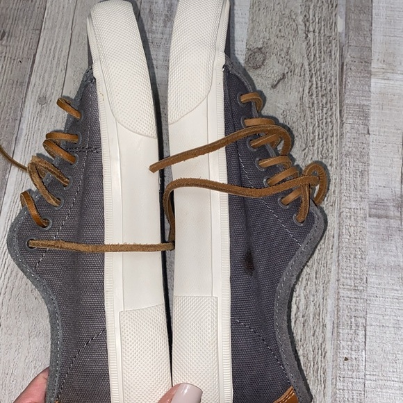 Frye Ludlow men’s canvas shoes in grey color size 7 1/2 - Picture 8 of 12
